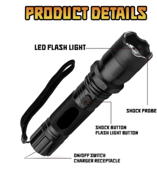 🔥 2026 Survival Sale 50% OFF 🚨 VoltGuard V95 Stun Torch – Light the Way, Strike When Needed